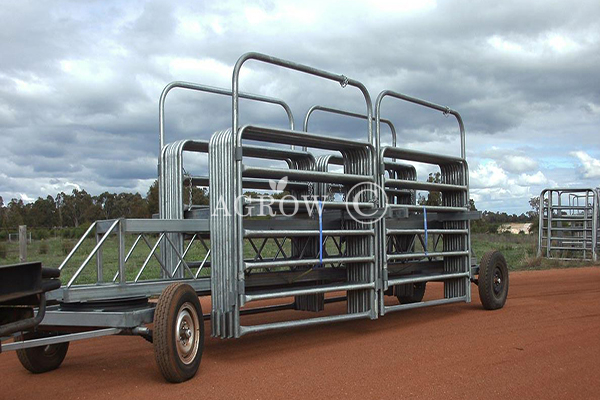 Système de cours à bétail en acier soudé galvanisé